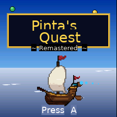 Pinta's Quest Remastered start screen