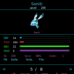 PSO Pocket MAG Lab feed screen