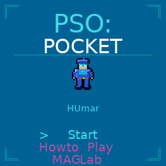 PSO Pocket start screen